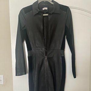 Maison Ullens Nappa Lambskin Leather Dress